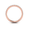 18kt Rose Gold Diamond Womens Matching Wedding Band