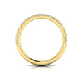 14kt Yellow Gold Diamond Womens Matching Wedding Band