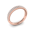 14kt Rose Gold Pave Diamond Matching Wedding Band