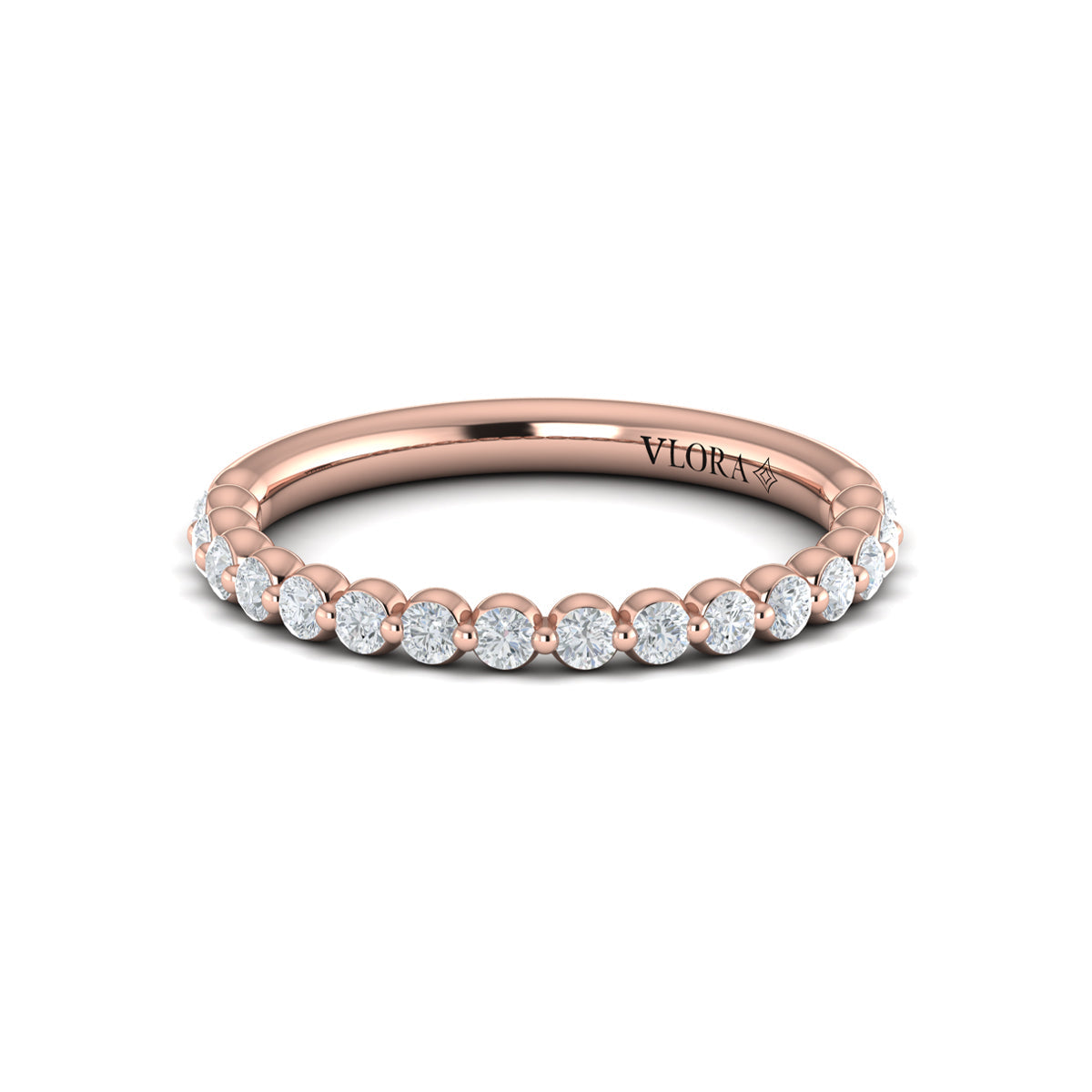 14kt Rose Gold Womens Matching Wedding Band