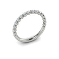 14K White Gold Diamond Womens Matching Wedding Band
