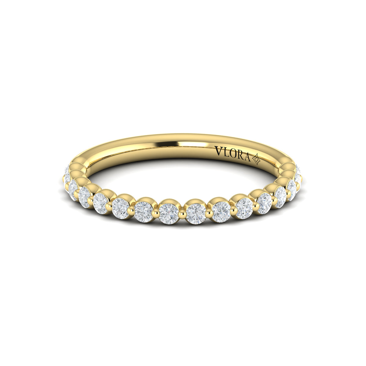 14kt Yellow Gold Womens Matching Wedding Band