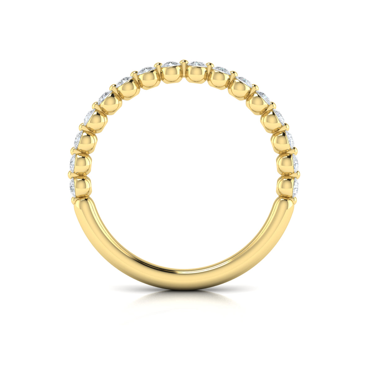 14kt Yellow Gold Womens Matching Wedding Band