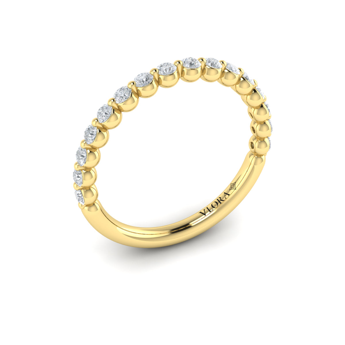 14kt Yellow Gold Womens Matching Wedding Band