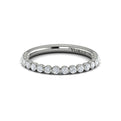 14K White Gold Diamond Womens Matching Wedding Band