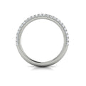 14K White Gold Diamond Womens Matching Wedding Band