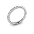 14K White Gold Diamond Womens Matching Wedding Band