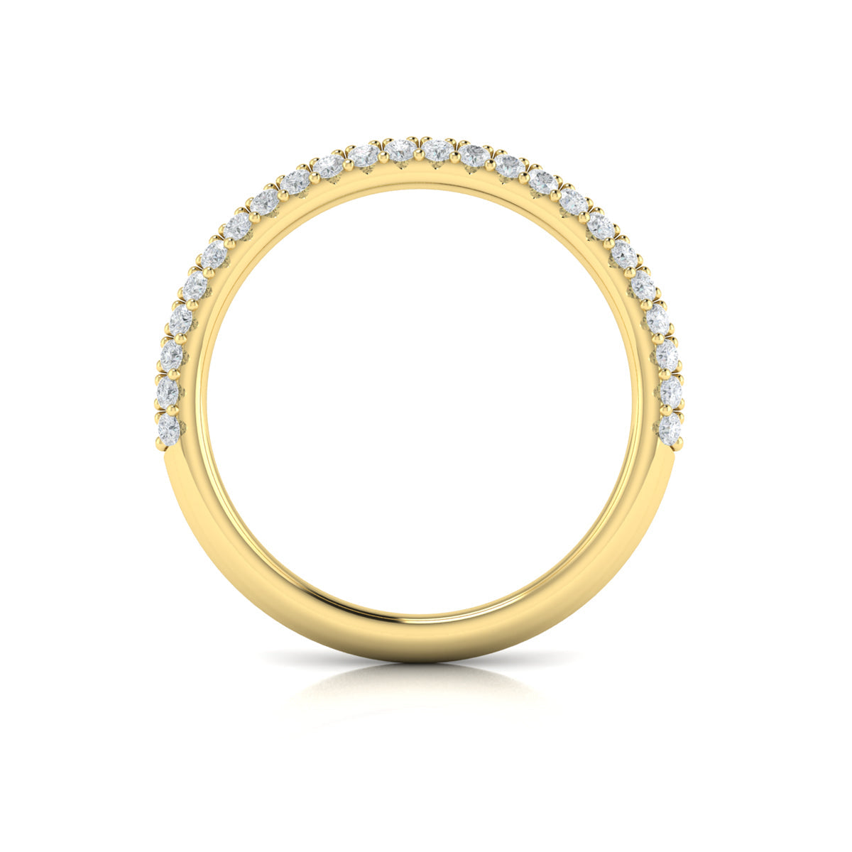 14kt Yellow Gold Womens Matching Wedding Band
