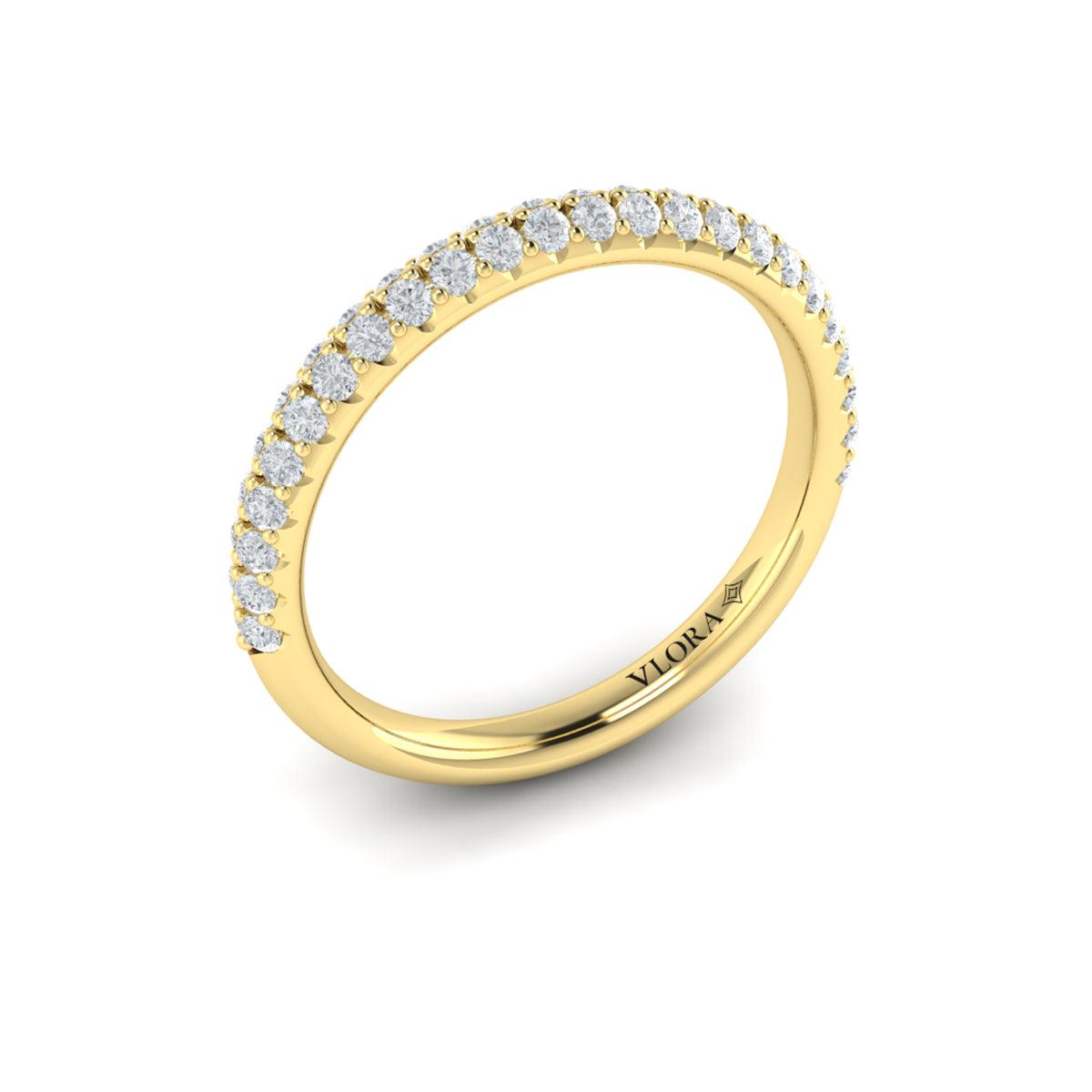 14kt Yellow Gold Womens Matching Wedding Band