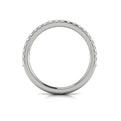 14K White Gold Diamond Womens Matching Wedding Band