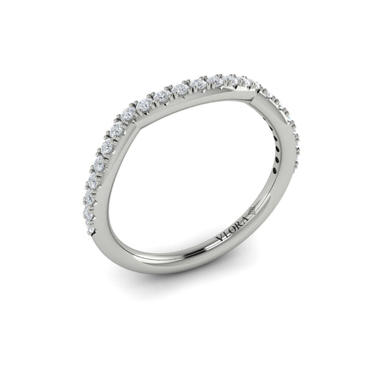 14K White Gold Diamond Matching Wedding Band