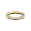 18kt Yellow Gold Diamond Womens Matching Wedding Band