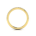18kt Yellow Gold Diamond Womens Matching Wedding Band