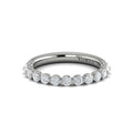 14K White Gold Diamond Womens Matching Wedding Band