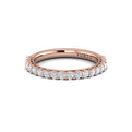 14kt Rose Gold Diamond Woven Matching Wedding Band