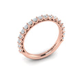 14kt Rose Gold Diamond Woven Matching Wedding Band