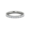 14K White Gold Woven Diamond Matching Wedding Band