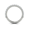 14K White Gold Woven Diamond Matching Wedding Band
