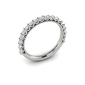 14K White Gold Woven Diamond Matching Wedding Band