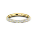 14kt Yellow Gold Diamond Womens Matching Wedding Band