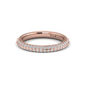 18kt Rose Gold Diamond Womens Matching Wedding Band