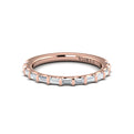 14kt Rose Gold Diamond Womens Matching Wedding Band