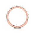 14kt Rose Gold Diamond Womens Matching Wedding Band