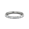 14K White Gold Diamond Womens Matching Wedding Band