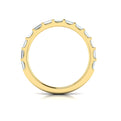 14kt Yellow Gold Diamond Womens Matching Wedding Band