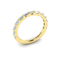 14kt Yellow Gold Diamond Womens Matching Wedding Band