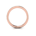 18kt Rose Gold Diamond Womens Matching Wedding Band