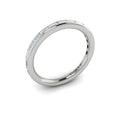 14K White Gold Diamond Womens Matching Wedding Band