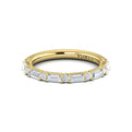 18kt Yellow Gold Emerald Cut Diamond Matching Wedding Band