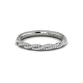 14K White Gold Pave Diamond Matching Wedding Band