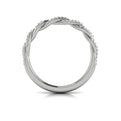 14K White Gold Pave Diamond Matching Wedding Band