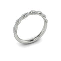 14K White Gold Pave Diamond Matching Wedding Band