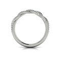 14K White Gold Diamond Womens Matching Wedding Band