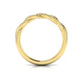 14kt Yellow Gold Diamond Matching Womens Wedding Band