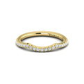 14kt Yellow Gold Pave Diamond Womens Wedding Band
