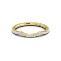 14kt Yellow Gold Pave Diamond Womens Wedding Band