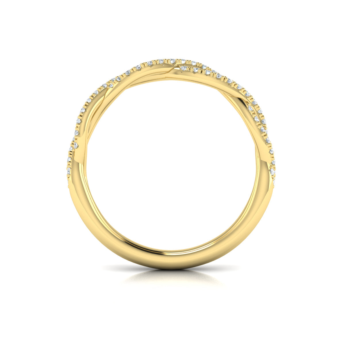 14kt Yellow Gold Womens Matching Wedding Band