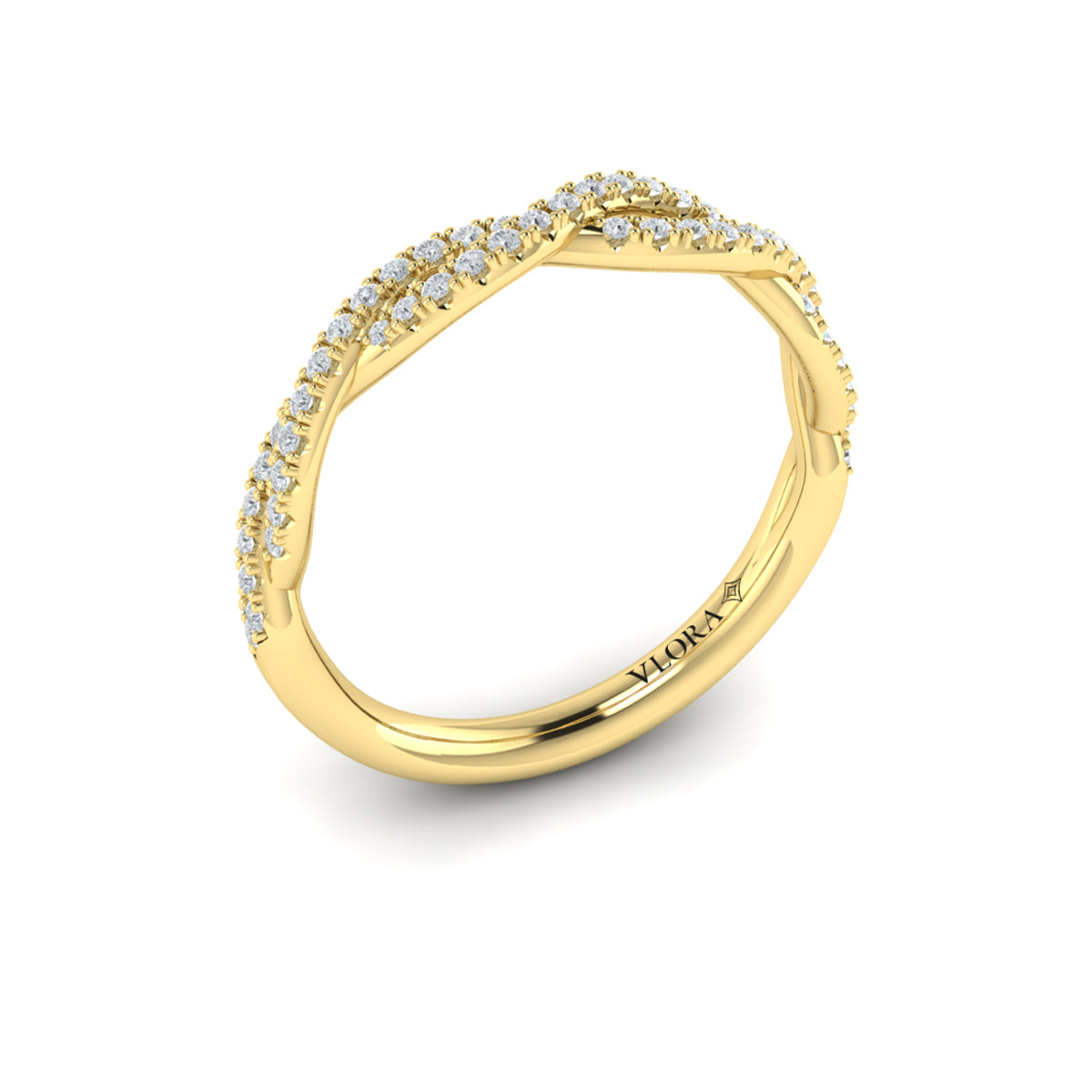 14kt Yellow Gold Womens Matching Wedding Band