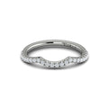 14K White Gold Diamond Womens Matching Wedding Band