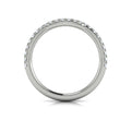 14K White Gold Diamond Womens Matching Wedding Band