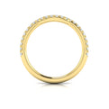 14kt Yellow Gold Diamond Womens Matching Wedding Band