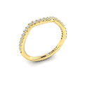 14kt Yellow Gold Diamond Womens Matching Wedding Band