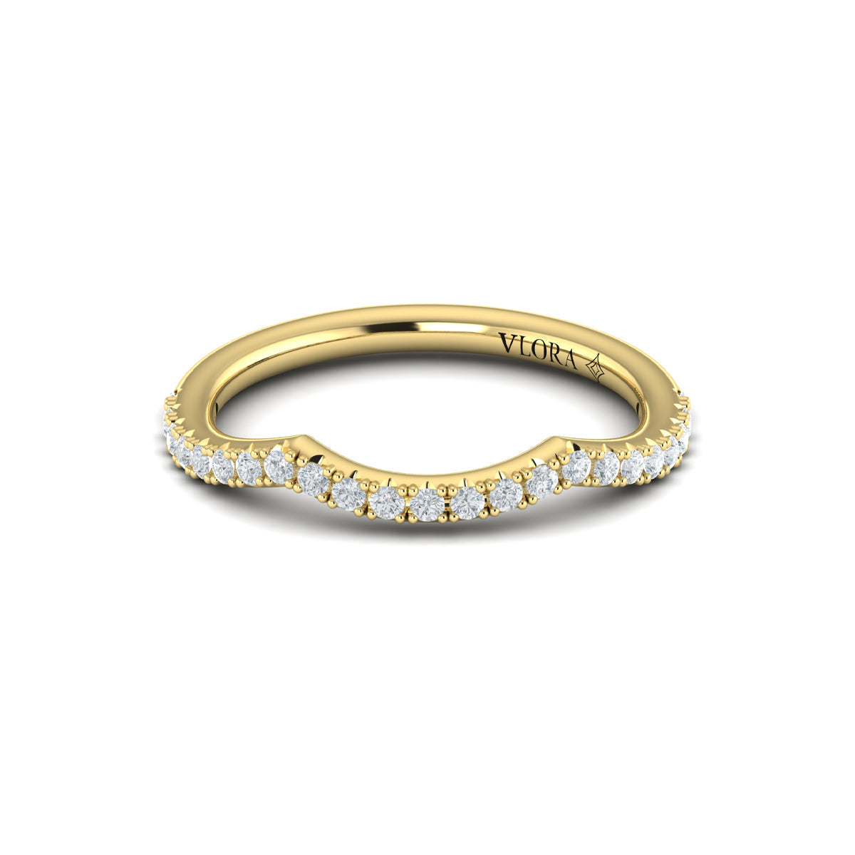14kt Yellow Gold Womens Matching Wedding Band