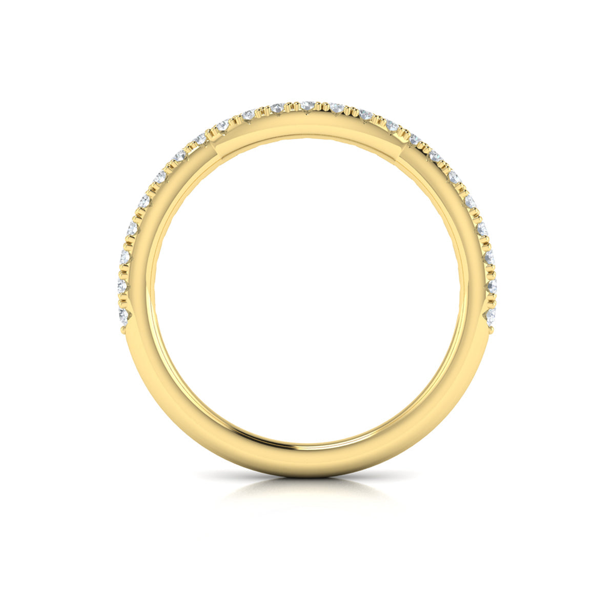 14kt Yellow Gold Womens Matching Wedding Band