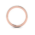 14kt Rose Gold Diamond Womens Matching Wedding Band