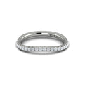 14K White Gold Diamond Womens Matching Wedding Band